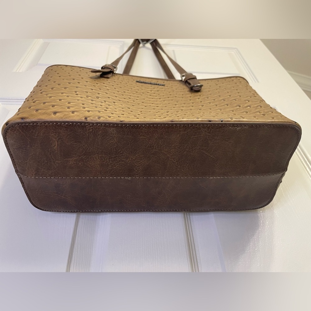 Montana West Concealed Carry Ostrich Print Tote-NWOT - Picture 4 of 8